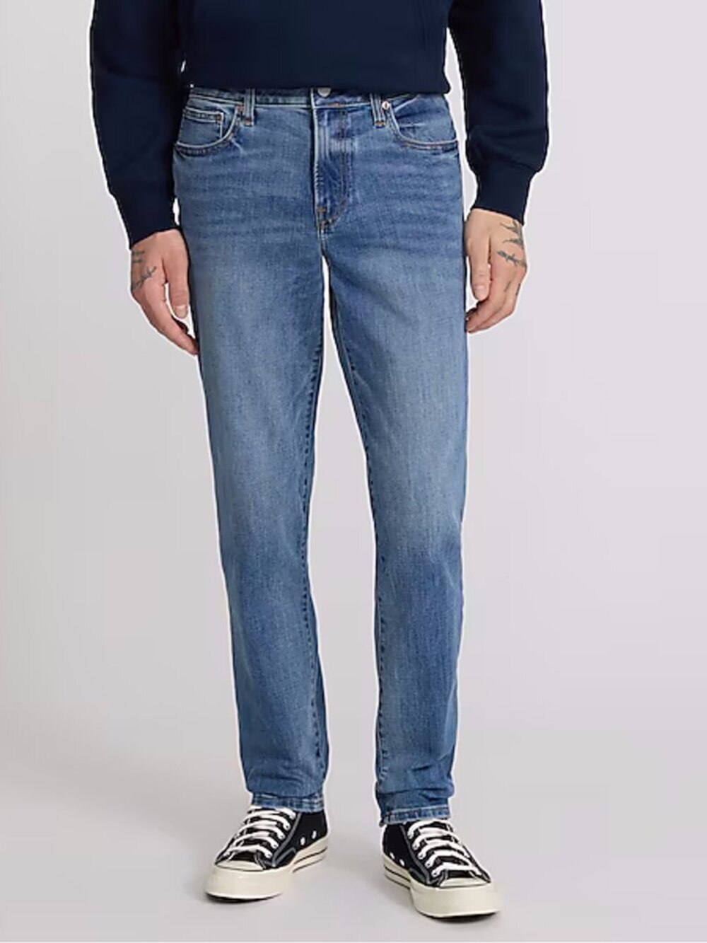 NWT New Express Slim Medium Wash Hyper Stretch Jeans Size 38 x 32